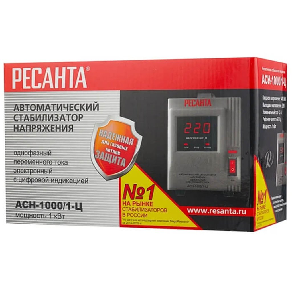 Мини-фото 4. Стабилизатор напряжения Ресанта АСН-1000/1-Ц