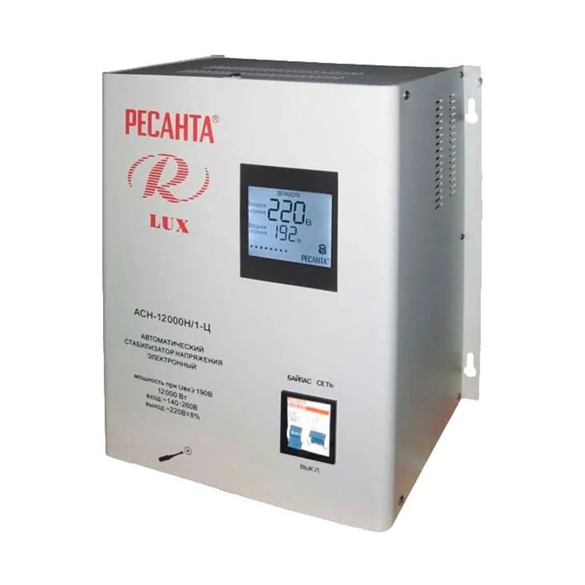 Мини-фото 1. Стабилизатор напряжения Ресанта LUX АСН-12000Н/1-Ц