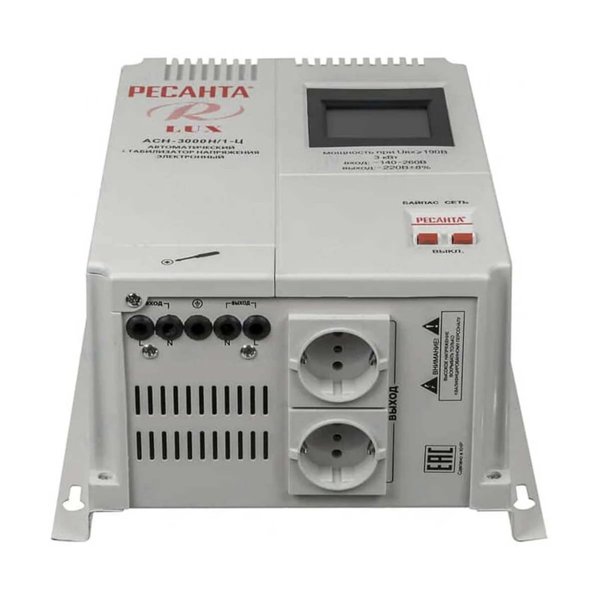 Мини-фото 2. Стабилизатор напряжения Ресанта LUX АСН-3000Н/1-Ц