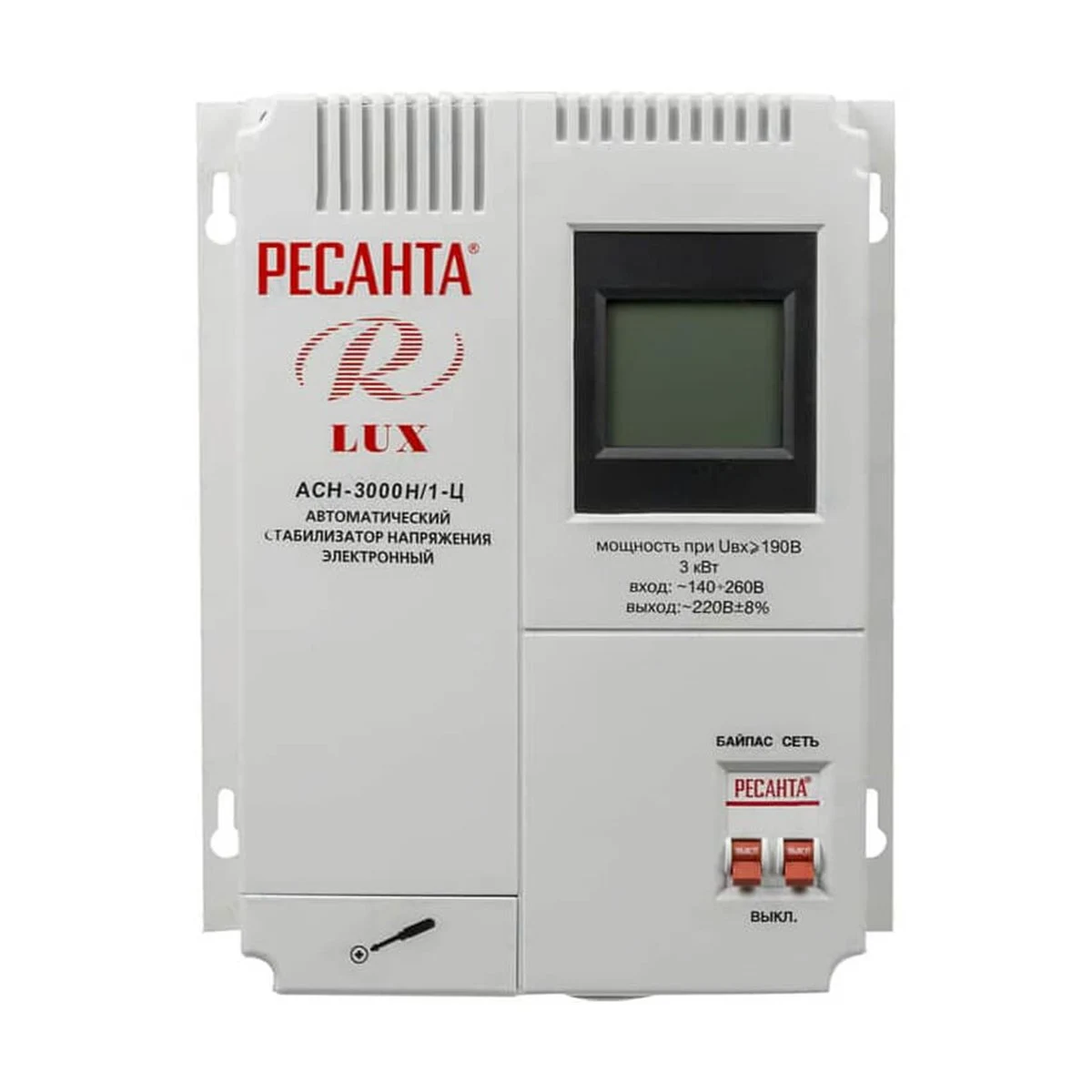 Мини-фото 5. Стабилизатор напряжения Ресанта LUX АСН-3000Н/1-Ц